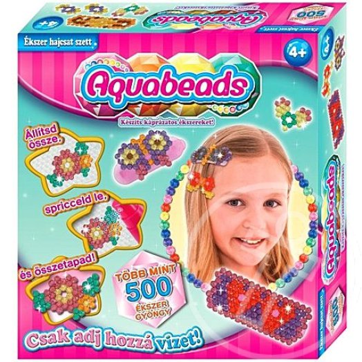 Aquabeads ékszer gyöngyök - hajcsat szett