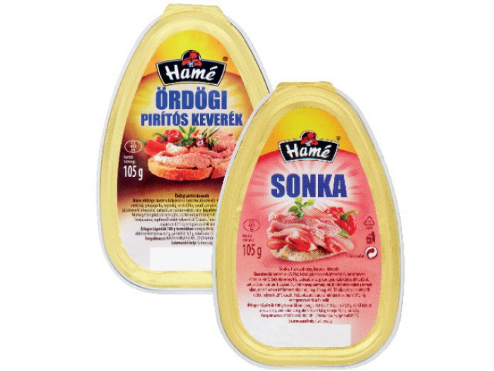Hamé ördögi pirítóskeverék, sonka