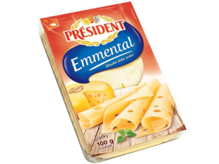 President szeletelt sajt