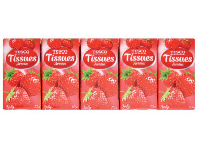 TESCO illatosított papír zsebkendő