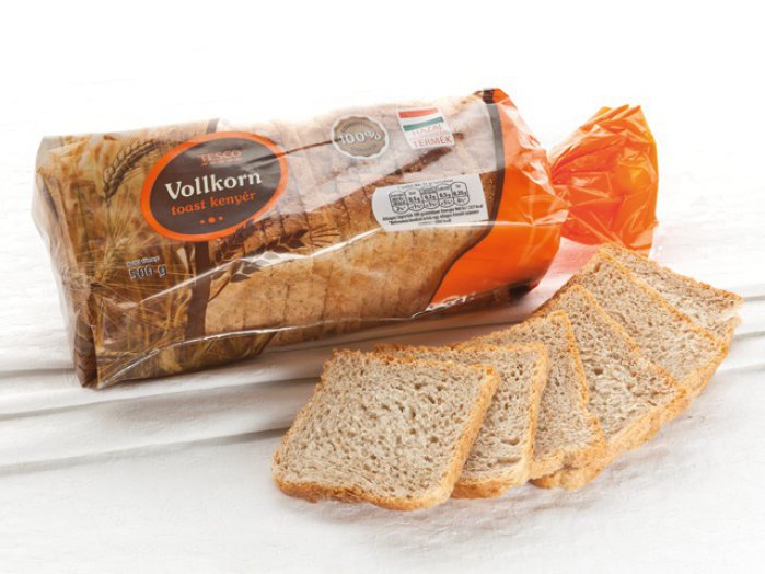 TESCO Vollkorn toastkenyér