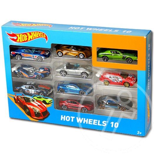 Hot Wheels: 10 darabos kisautó készlet
