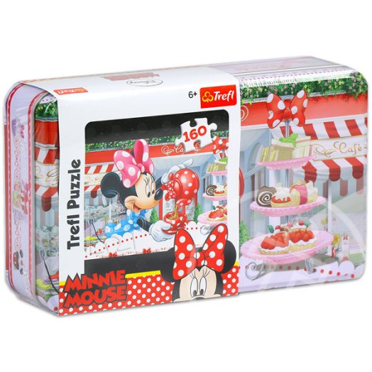 Minnie egér puzzle fémdobozban - 160 db