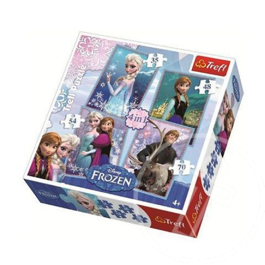 Disney hercegnők: Jégvarázs 4 az 1-ben puzzle