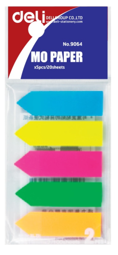 Deli oldaljelölő nyíl 44x12mm 5színx20lap