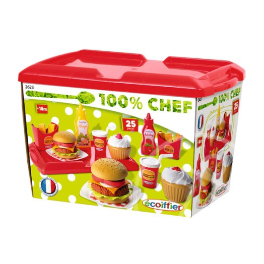 Écoiffier Gyorsétterem 36 darabos szett