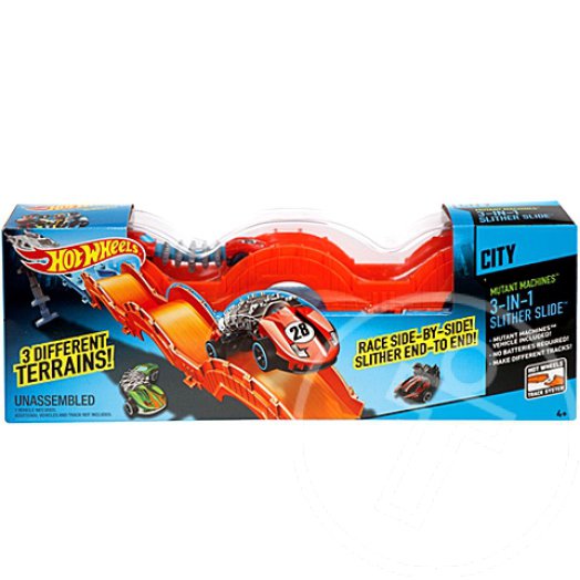 Hot Wheels City: mutáns állatjárgányok - 3 az 1-ben csúszka pálya