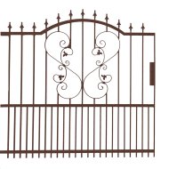 KERÍTÉSELEM ELMA NAGYKAPU JOBB ÍVES BRONZ 1700X1580X25MM