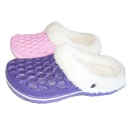 NŐI BÉLELT KLUMPA, LILA-RÓZSASZÍN, MŰANYAG/TEXTIL, 36-41-IG
