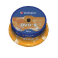 DVD-R lemez 4,7 GB 16x, 25db hengeren AZO