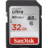 139767 sdhc ultra 32GB 80MB/s, class 10, memóriakártya, fekete