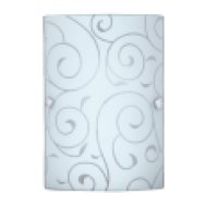3850 Harmony lux, fali lámpa, E27 1x MAX 60W, fehér mintás