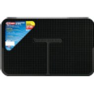 Gumitálca UNIFIT, fekete, 47x30 cm, PVC