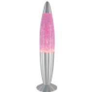 4117 Glitter mini, lávalámpa, E14 1x MAX 15W, rózsaszín/ ezüst