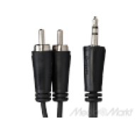 122296 3,5 mm jack - 2 x RCA kábel 3 m