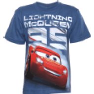 Villám McQueen fiú rövid ujjú, kék - 116-122