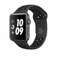 Apple Watch Series 3 Nike+ 42-mm-es, asztroszürke alumíniumtok antracit–fekete Nike sportszíjjal