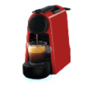 Nespresso Essenza Mini EN85.R, kapszulás kávéfőző, piros