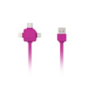 Power USB-C rózsaszín adatkábel