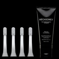 Megasonex ultrahangos fogkefe /pótfej 4 db-os+ fogkrém