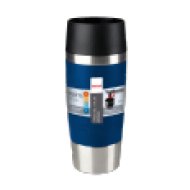 K3082114 TRAVEL MUG úti bögre 0.36L sötétkék/ezüst