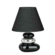 4950 SALEM Kerámia asztali lámpa E14 Max. 40W, fekete-ezüst