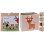 TÁROLÓ BOX ÁLLAT FIGURÁS, TEXTIL, 32X32X30CM, 4-FÉLE