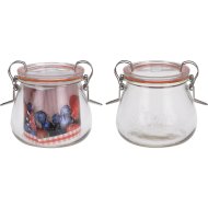 CSATOS ÜVEG 400 ML SZILIKON TÖMÍTŐVEL, FÉM KAPOCSSAL