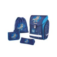 Herlitz Midi Plus iskolatáska 4 részes szett Blue Dino