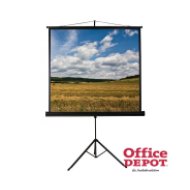 Funscreen Tripod 1:1 180cm×180cm hordozható 3 lábú állványos vetítővászon