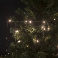 Karácsonyi fényfüzér 5m – meleg fehér, beltéri (100 LED)