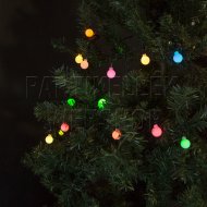 Karácsonyi gömb fényfüzér 3m – színes, beltéri (50 LED)