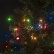 Karácsonyi fényfüzér 10m – színes, beltéri (200 LED)