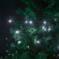 Karácsonyi fényfüzér 10m – hideg fehér, beltéri (200 LED)