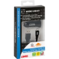 0138938 Szivargyújtós töltő 1000 mA + 1 Micro USB kábel 100 cm