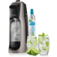 SM Jet Premium szódagép + 2 db soda pohár, szürke