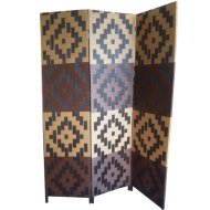 BAMBUSZ PARAVÁN BARNA SZÖVÖTT MINTA 180X135CM BAMBUSZ BORÍTÁS+FA KERET Outlet