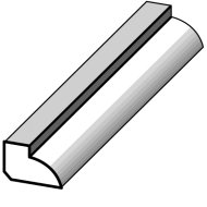 ÜVEGEZŐLÉC 240CM GL915/GR