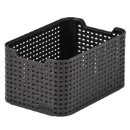 RATTAN HATÁSÚ KOSÁR S-ES BARNA