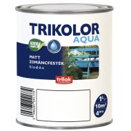 TRIKOLOR AQUA MATT ZOMÁNCFESTÉK 1L  FEHÉR VIZESBÁZISÚ (R:230517)