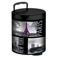 PEDÁLOS SZEMETES 5L METROPOLIS BLACK