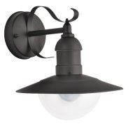 OSLO FALIKAR E27 60W IP44 FEKETE    MATT FÉM-MUANYAG
