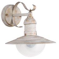 OSLO FALIKAR E27 60W IP44 ANTIK-    FEHÉR FÉM-MUANYAG