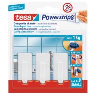 TESA POWER-STRIPS AKASZTÓ, FEHÉR,   KICSI