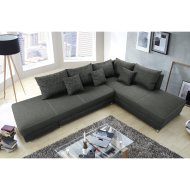 INZELL SAROKGARNITÚRA, BARNA, FF.:135X225CM, 300X86X231CM