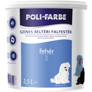 POLI-FARBE BELTÉRI FALFESTÉK 2,5L FEHÉR