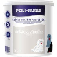 POLI-FARBE BELTÉRI FALFESTÉK 5L SÁRKÁNYGYÜMÖLCS