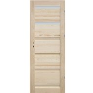 GENEWA FENYŐ BELTÉRI AJTÓ 2 ÜVEGES, 90X210CM JOBB, GERÉBTOKKAL