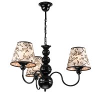 BOULI CSILLÁR 3X60W E27 FEKETE/ MINTÁS Outlet