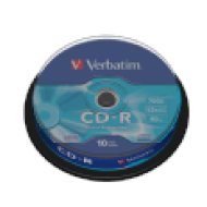CD-R lemez 700 MB 52x, 10db hengeren, DataLife